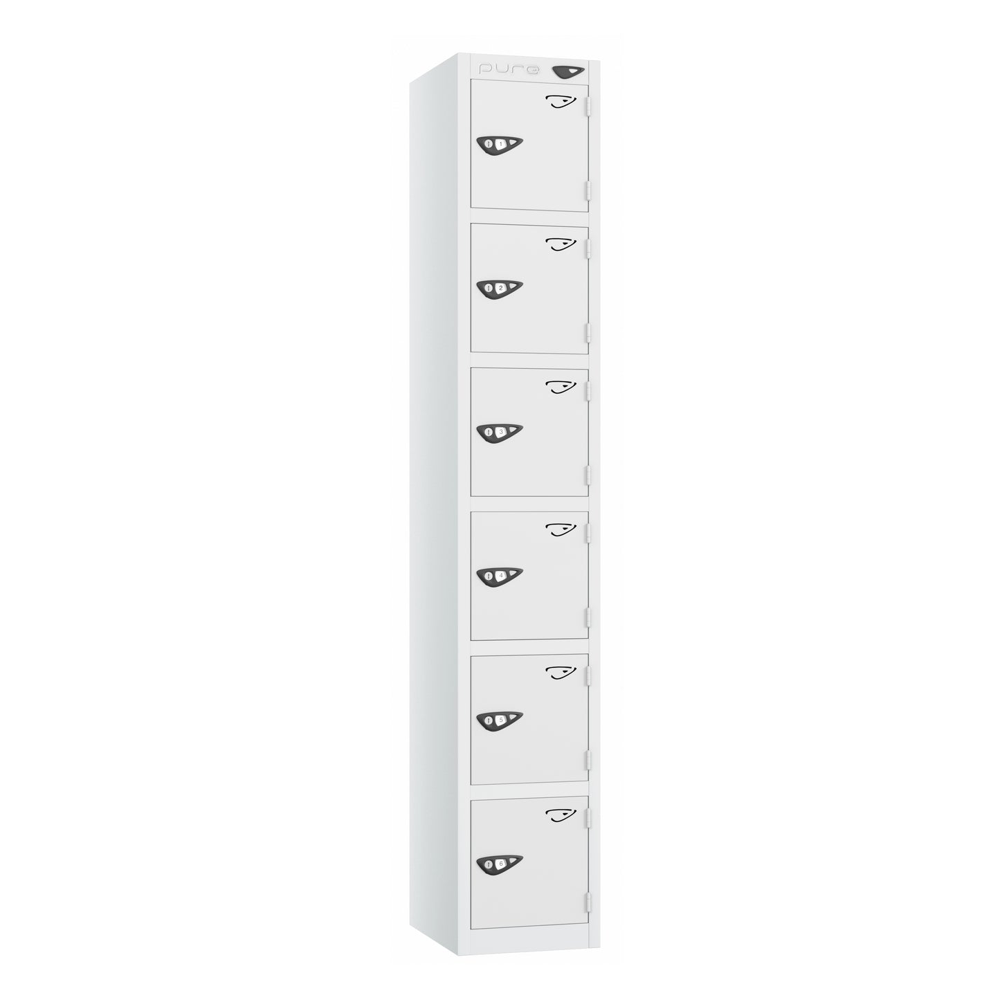 Pure Prime Standard 6 Tier Locker - Artic White Carcass