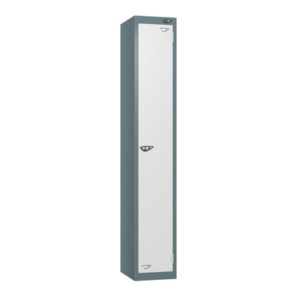 Pure Prime Standard 1 door Single Tier Locker - Slate Grey Carcass