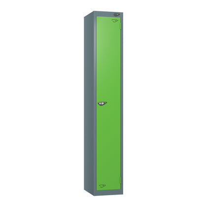 Pure Prime Standard 1 door Single Tier Locker - Slate Grey Carcass