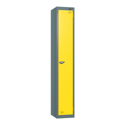 Pure Prime Standard 1 door Single Tier Locker - Slate Grey Carcass