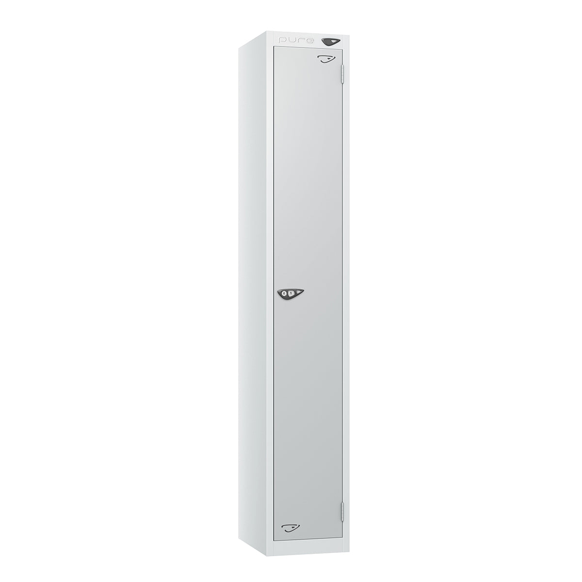 Pure Prime Standard 1 door Single Tier Locker - Artic White Carcass