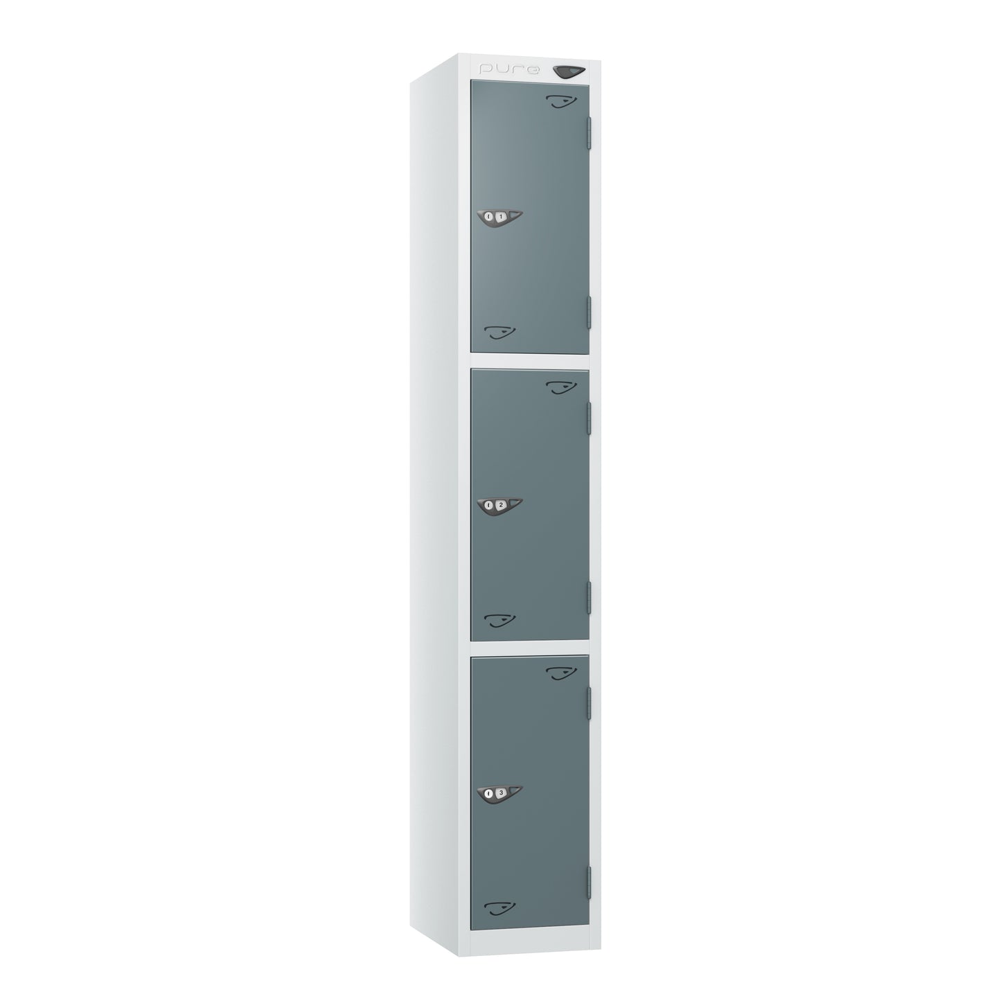 Pure Prime Standard 3 Tier Locker - Artic White Carcass