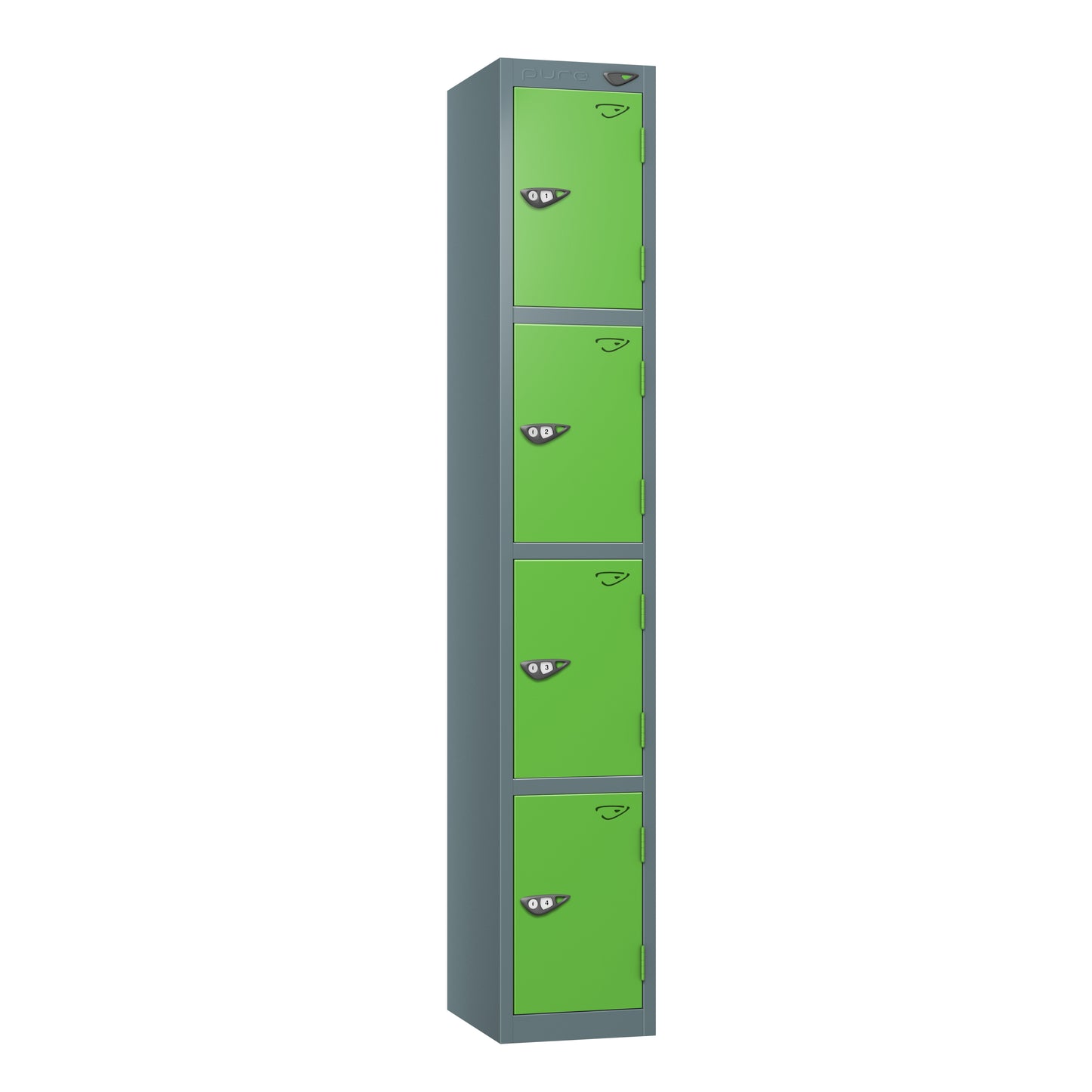 Pure Prime Standard 4 Tier Locker - Slate Grey Carcass