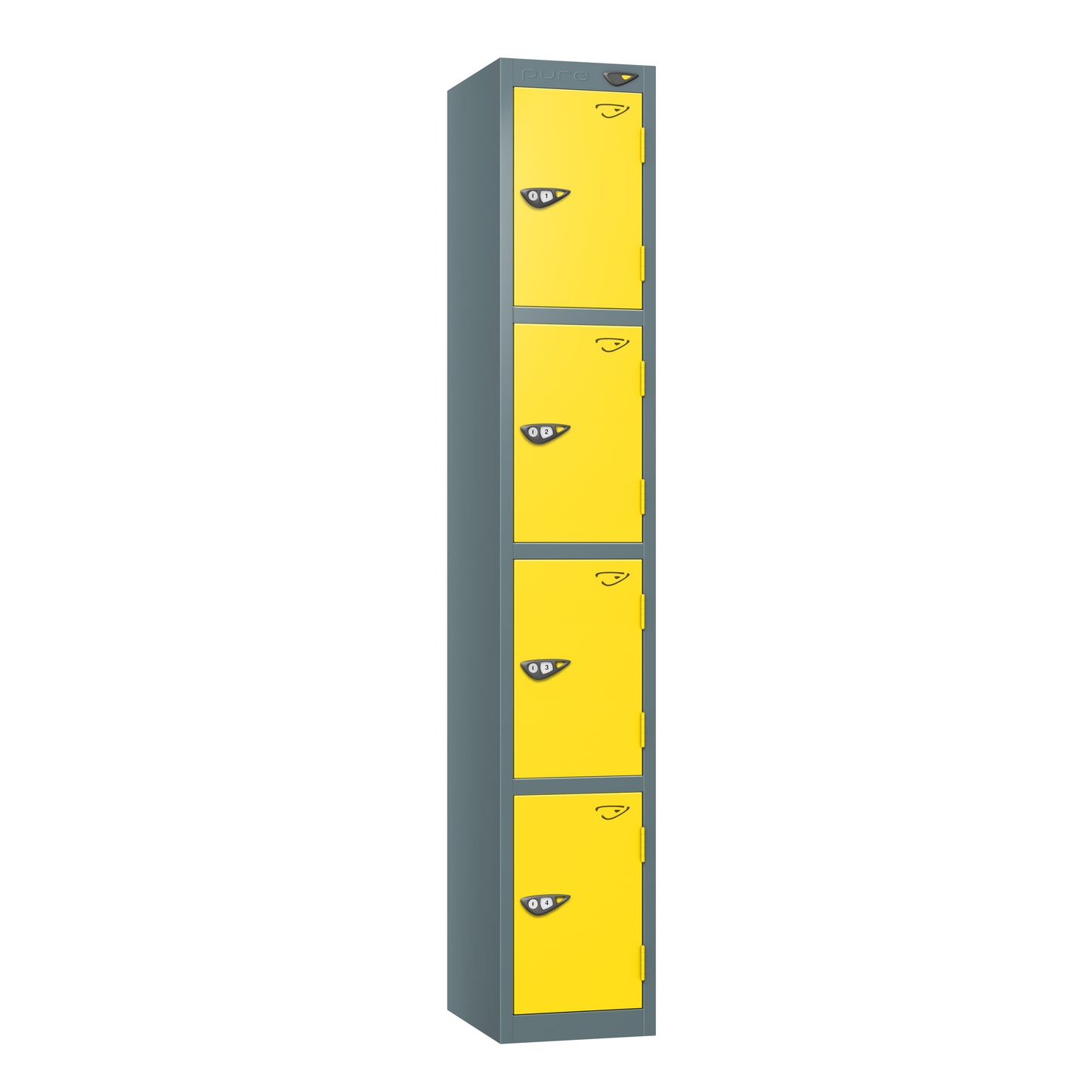 Pure Prime Standard 4 Tier Locker - Slate Grey Carcass