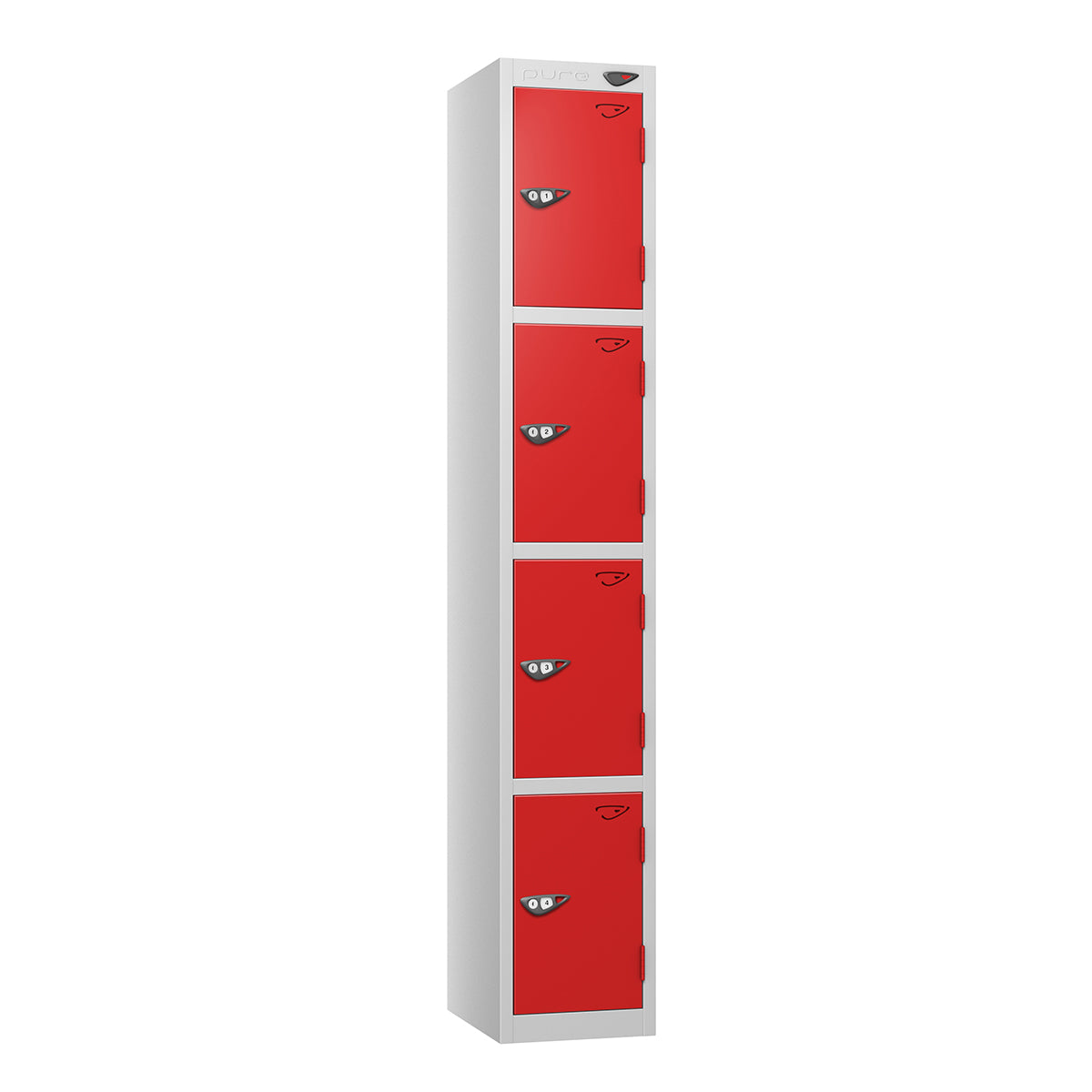 Pure Prime Standard 4 Tier Locker - Pearl Silver Carcass