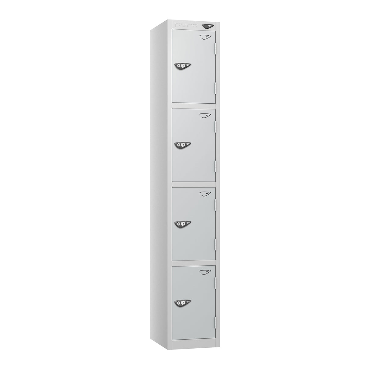 Pure Prime Standard 4 Tier Locker - Pearl Silver Carcass