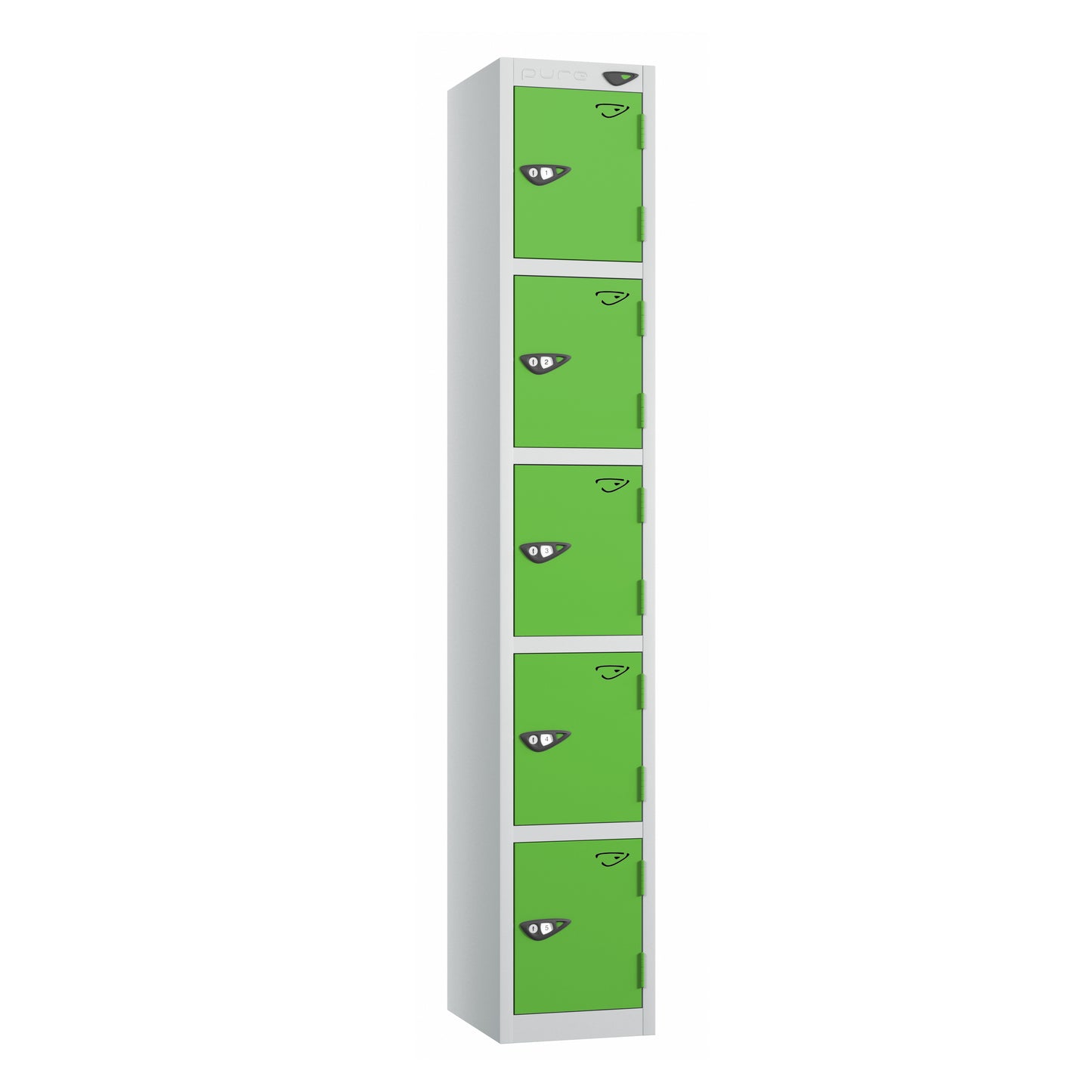 Pure Prime Standard 5 Tier Locker - Pearl Silver Carcass