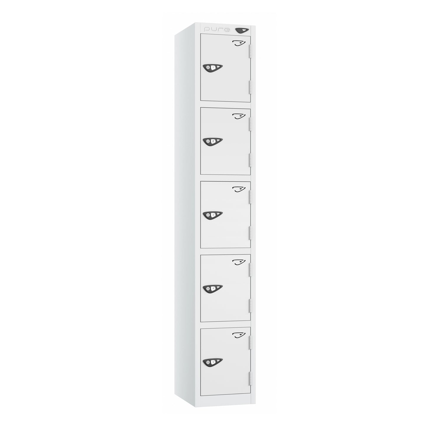 Pure Prime Standard 5 Tier Locker - Artic White Carcass