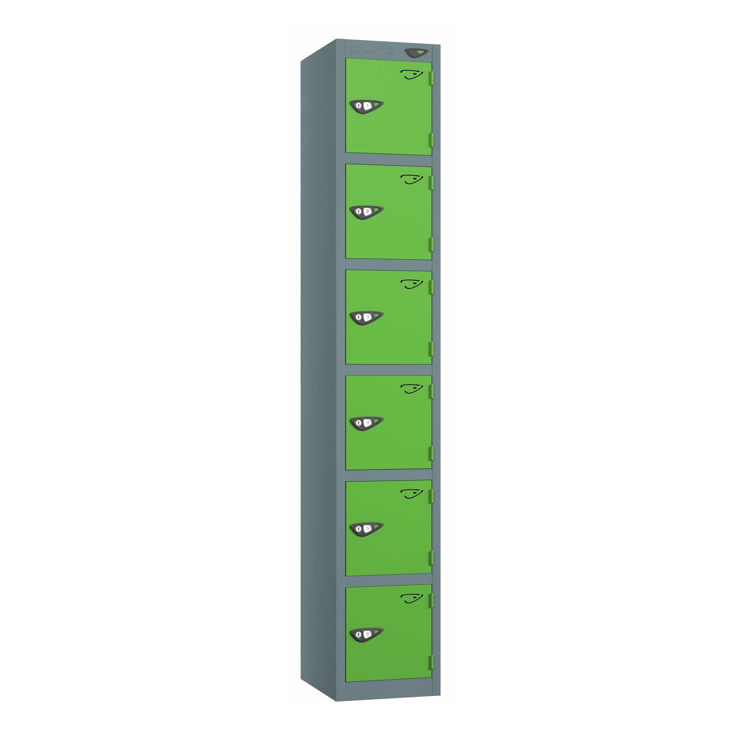 Pure Prime Standard 6 Tier Locker - Slate Grey Carcass