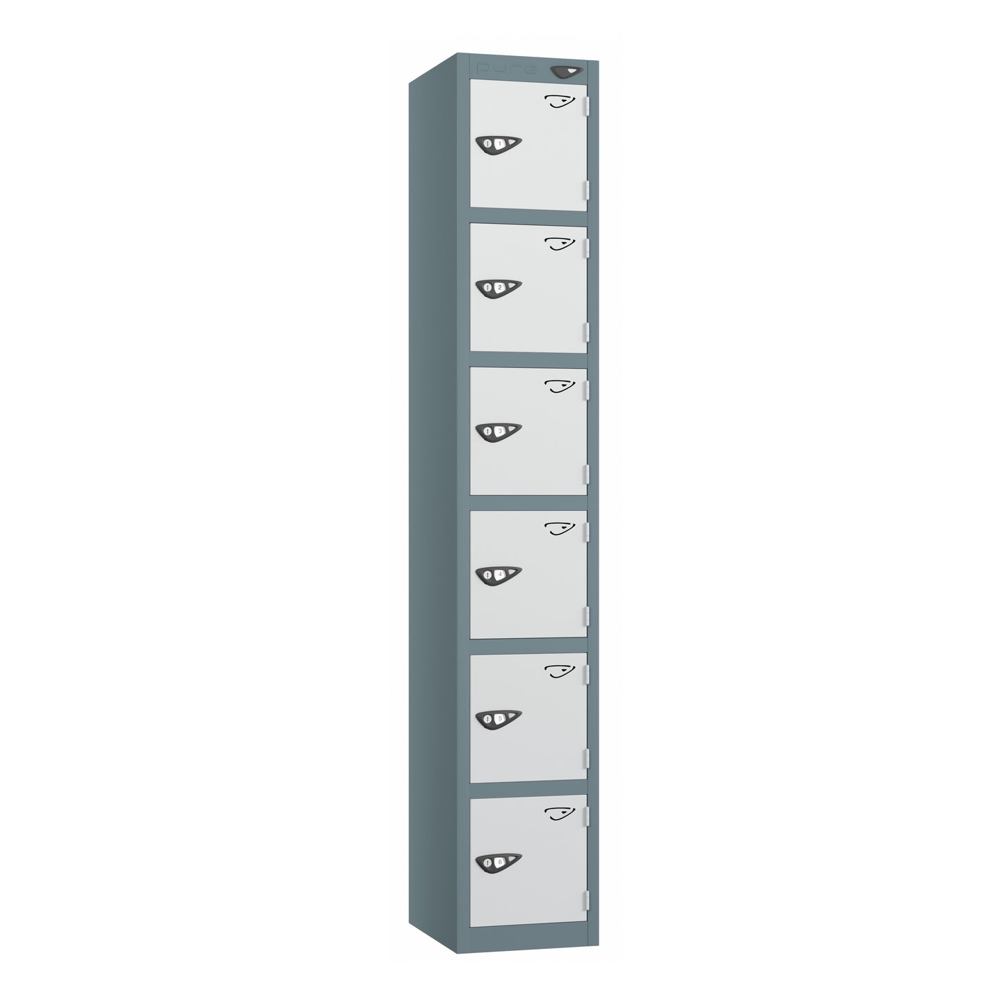 Pure Prime Standard 6 Tier Locker - Slate Grey Carcass