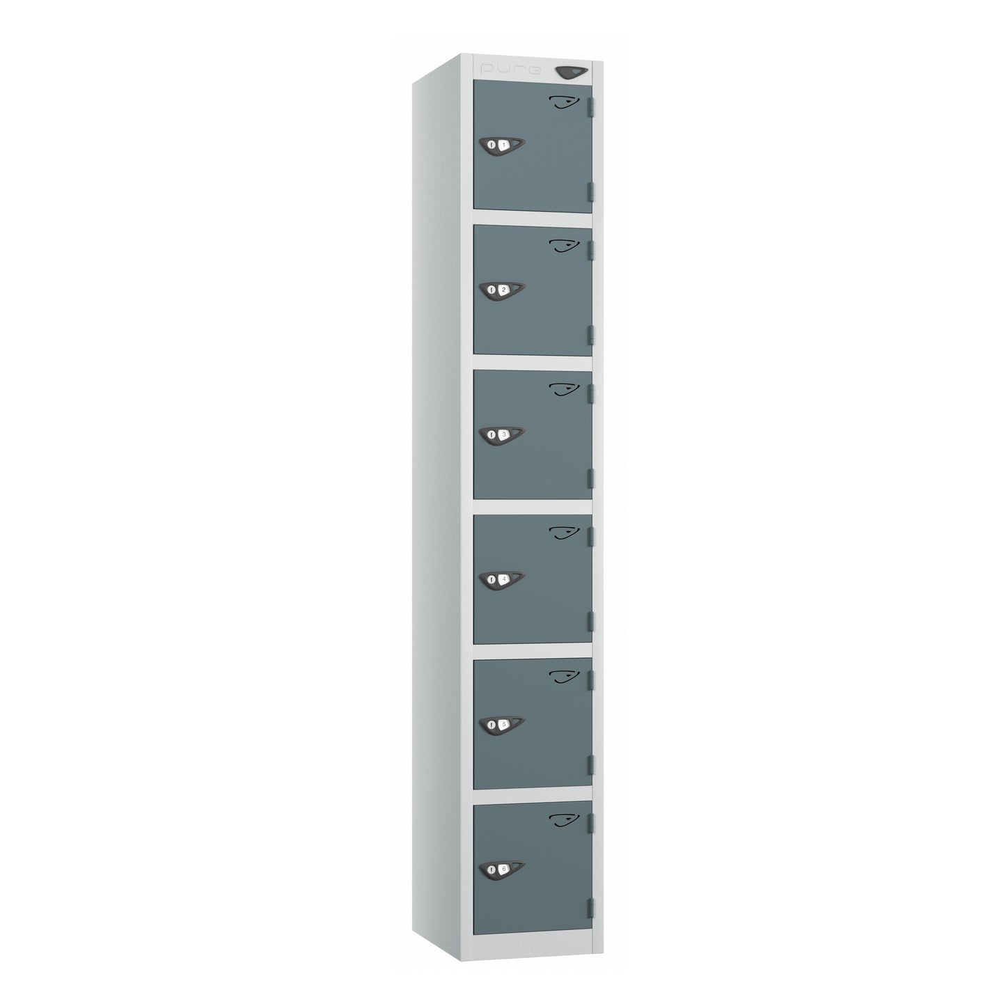 Pure Prime Standard 6 Tier Locker - Pearl Silver Carcass