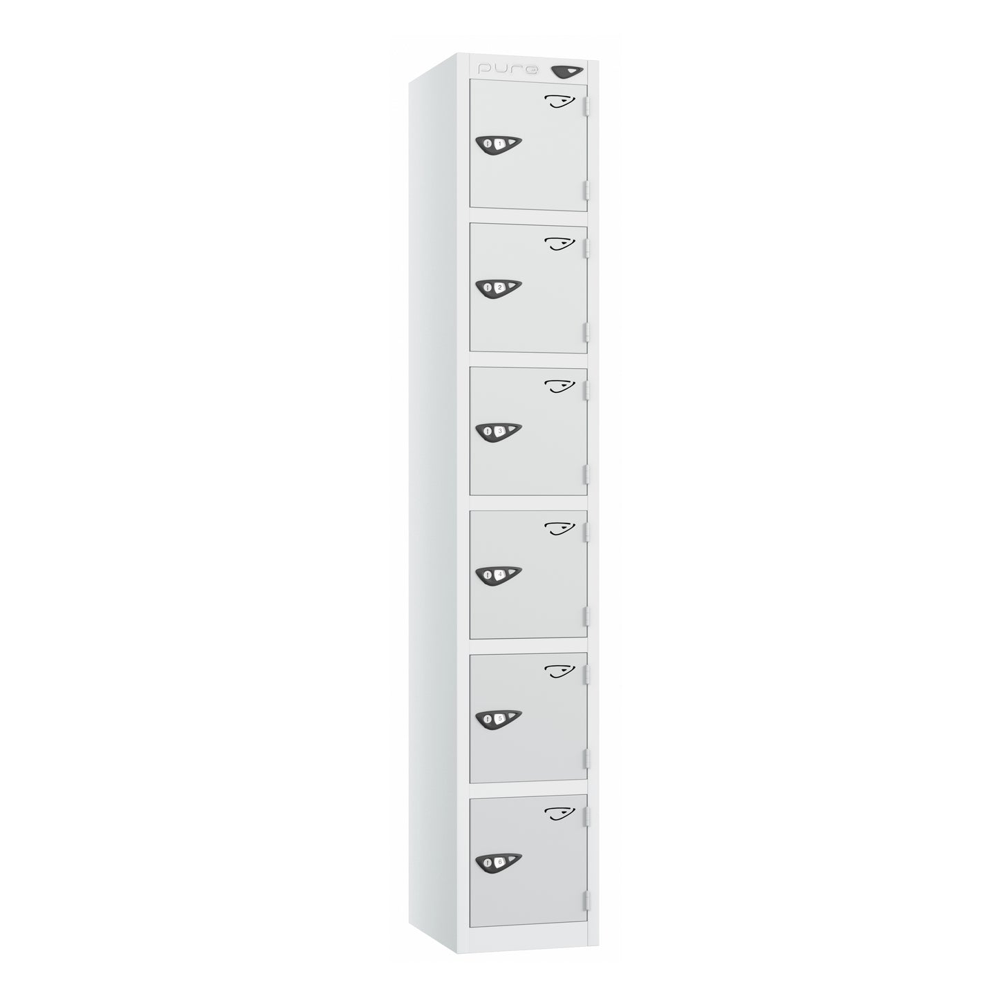 Pure Prime Standard 6 Tier Locker - Artic White Carcass