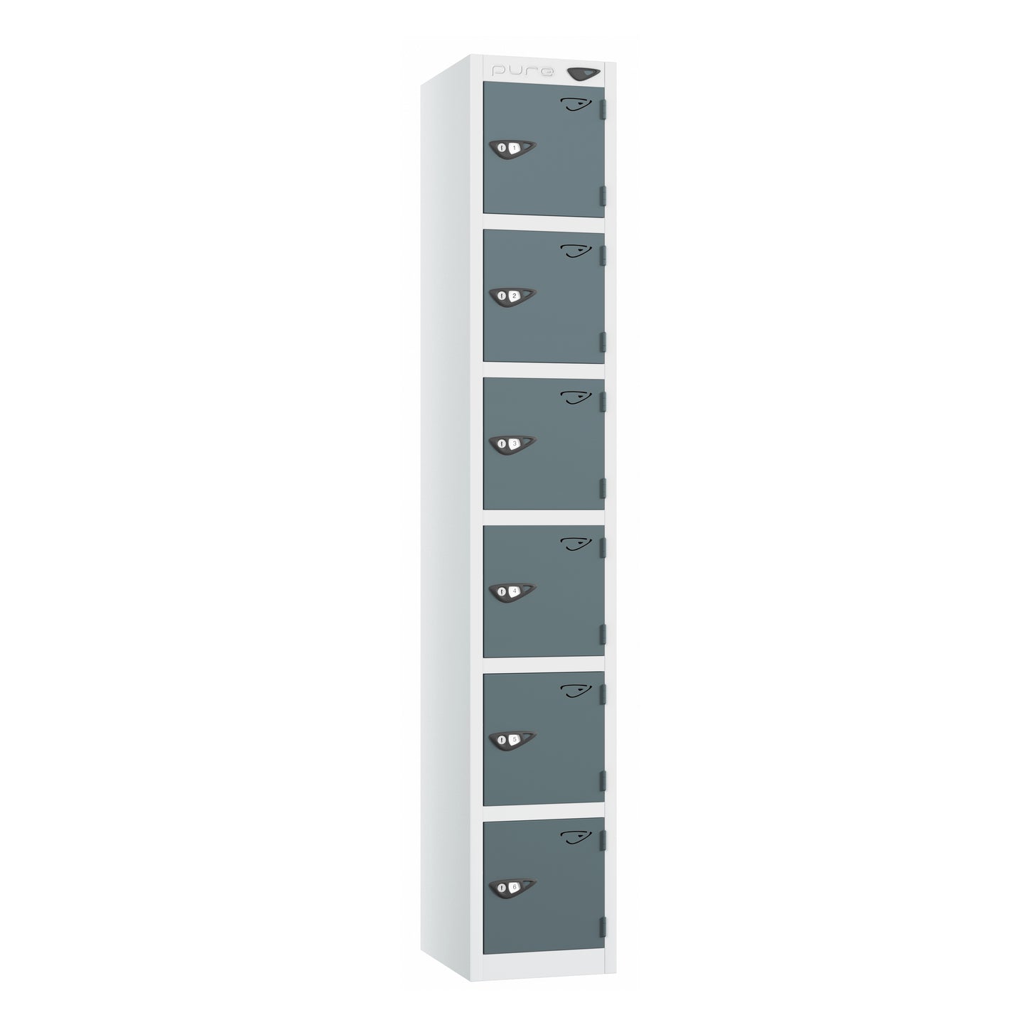 Pure Prime Standard 6 Tier Locker - Artic White Carcass