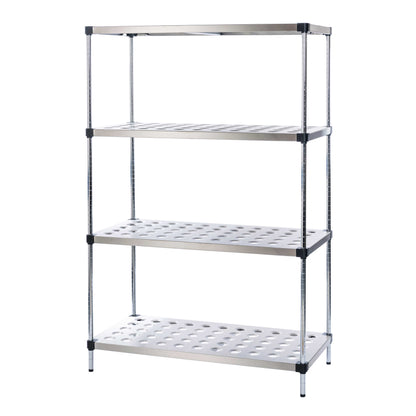 Perforated Stainless Steel Shelving