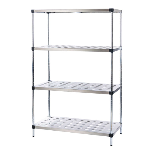 Perforated Stainless Steel Shelving