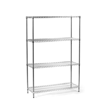 4 Tier Stainless Steel Wire Shelving Unit