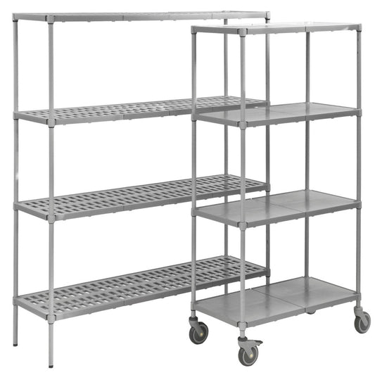 Plastic Plus Solid & Vented Shelving Bays (Eclipse)